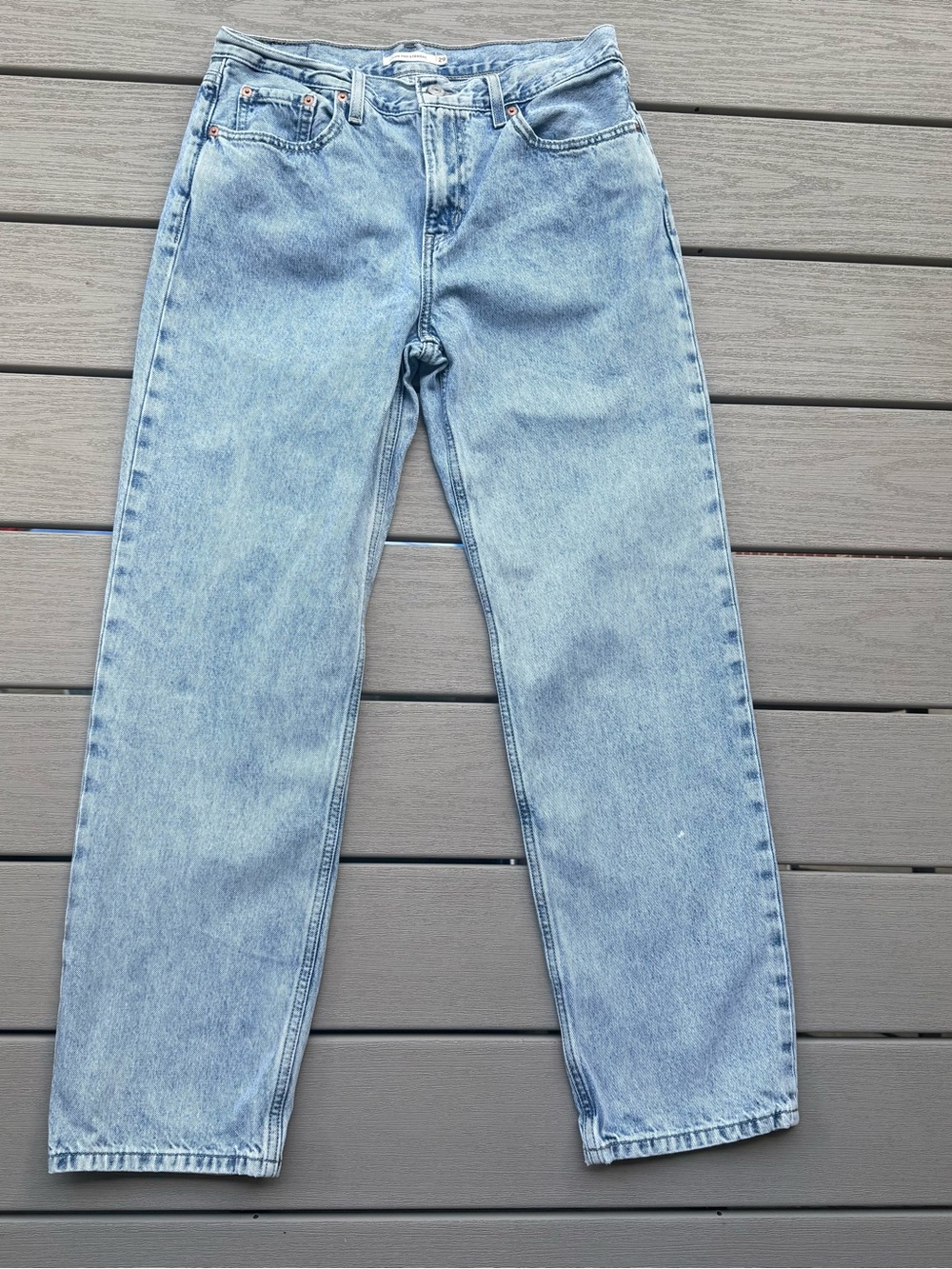 Levi's Low Pro Straight Jeans Women’s 29 Light Wash Mid Rise Straight Leg Jeans